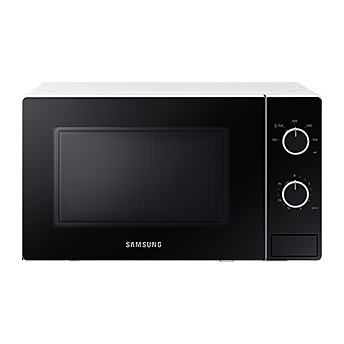 Solo Microwave Oven with Full Glass Door and LED Lighting, 20L, White