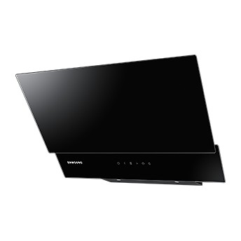 Wall-mount Kitchen Hood with Power Ventilation in Black